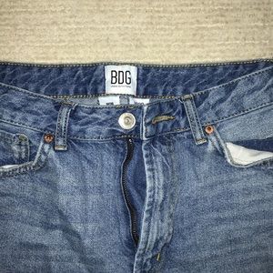 BDG high waisted medium wash mom jeans